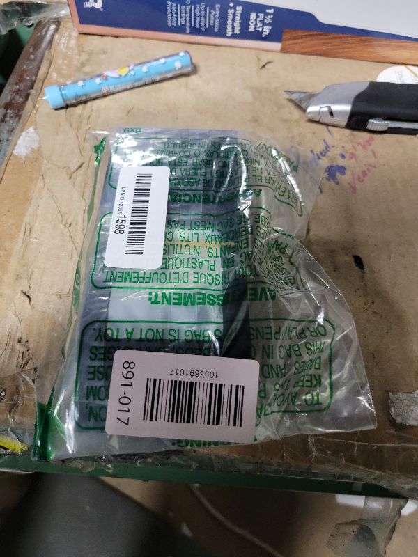 Photo 1 of 100 Pieces Resealable Mylar Bags with Clear Window Smell Proof Bags Packaging Bags Foil Pouch Zip Bag for Food Self Sealing Storage Supplies (Black, 2.75×3.93 inches)