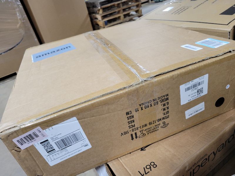 Photo 1 of 24" Bladeless Ceiling Fan with RGB Light and Remote,Smart LED Ceiling Fans with Alexa/Google Assistant/Tuya APP Control,Low Profile Ceiling Fan with Dimmable Light for Kids Bedroom Living Room