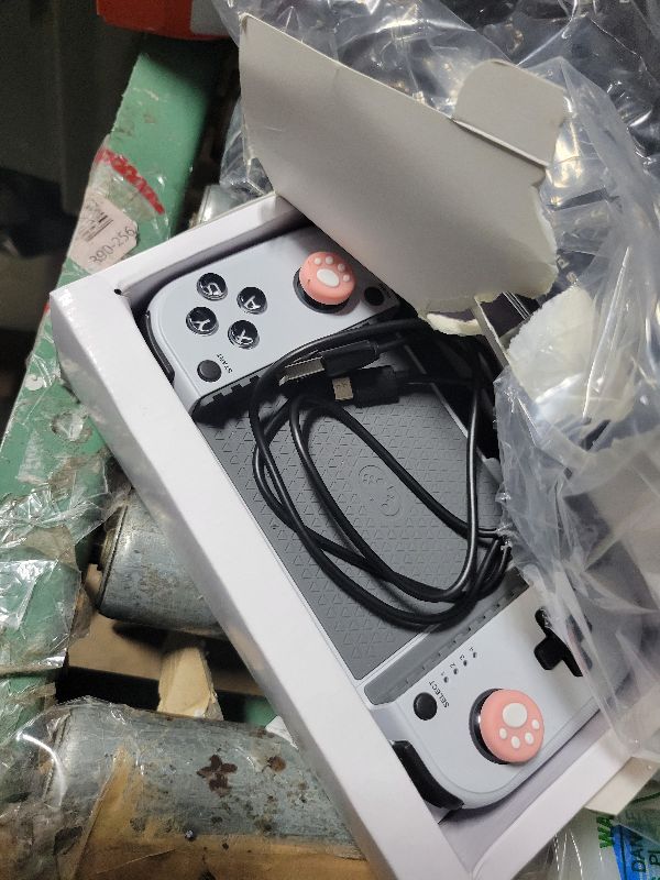 Photo 1 of ?Anti-Drift & Fast-Connect?Wireless Game Controller for iPhone/Android | Hall Joysticks Bluetooth Phone Controller, For Cloud Gaming, Genshin Impact, PUBG, Roblox, Call of Duty Mobile Gamers,White