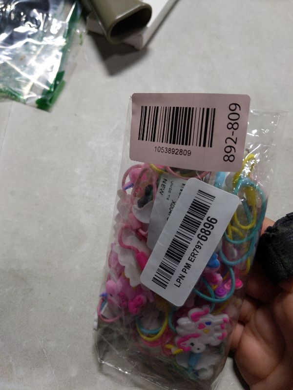 Photo 1 of 100PCS Unicorn Hair Ties for Women Girls, Elastic Hair Ties Ponytail Holder Cute Hair Accessories (100pcs, Unicorn)