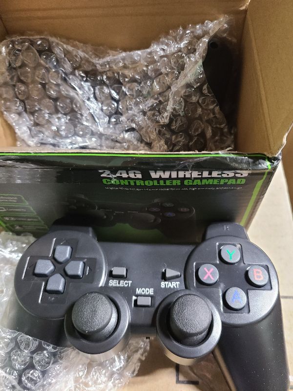 Photo 1 of 2025 Newest Retro Game Console, 20000+Games Wireless Home Video Game Console with 2 Wireless Handles, 64G HDMI TV Plug and Play PSP Arcade Stick, Support Dual TV Output, Gift for Kids & Adults