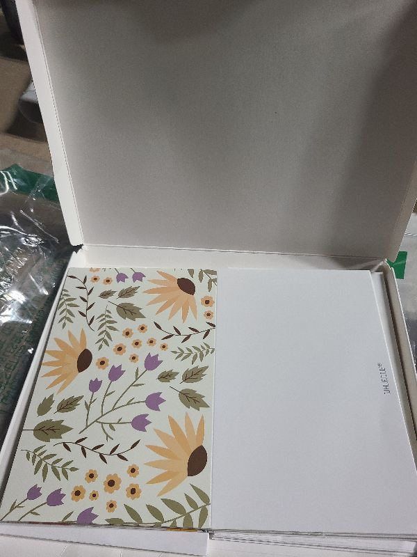 Photo 1 of 24 Pack Boxed Floral Blank Greeting Cards with Self-adhesive Envelopes For All Occasion, 24 Unique Watercolor Designs No Repeats