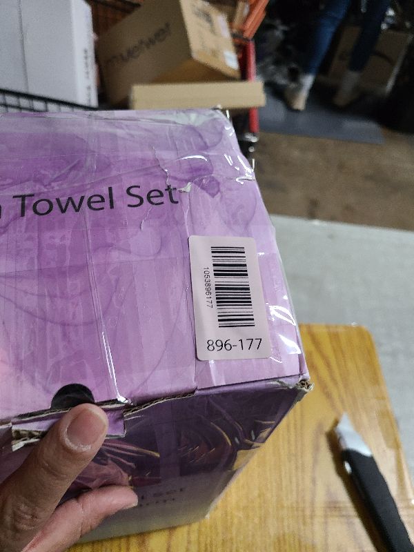 Photo 1 of 18 Piece Family Bath Towel Set Include 6 Bath Towels,6 Hand Towels and 6 Washcloths Soft Bathroom Towel with Hanging Loops,Highly Absorbent Quick Dry Towels Set for Bathroom,Hotel and Spa-Grey