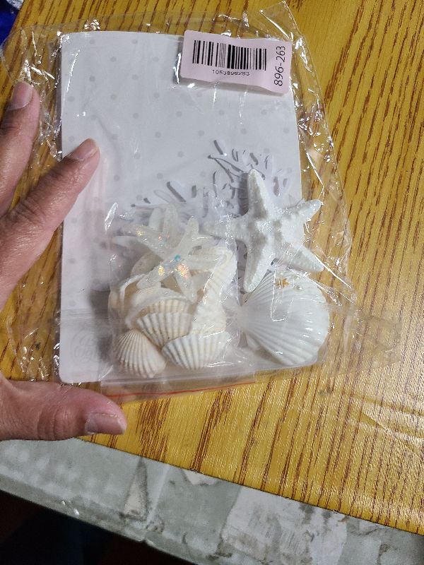 Photo 1 of 20 PCS Shells Cake Toppers Under the Sea Ocean Cake Decorations Summer Starfish Cake Toppers Decor For Sea Ocean Beach Theme Baby Shower Birthday Party Favor Supplies