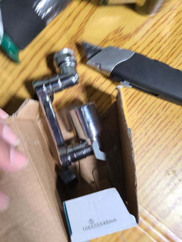 Photo 1 of 1080° Swivel Faucet Extender, 2 Sprayer Modes, Universal 360° Swivel Multifunctional Aerator, Sink Water Faucet Extension Filter, Kitchen Bathroom, Robotic Arm in Brass.