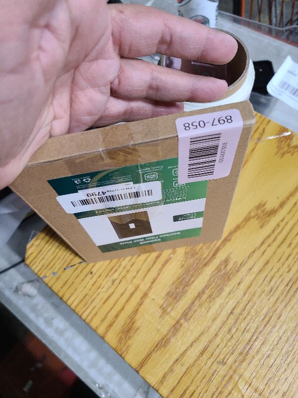 Photo 1 of 2-Pack Single Toggle Light Switch Cover Plate, Durable Natural Bamboo Fiber Decorative Switch Plate Covers, Matte Black 1 Gang Wall Plate, Corrosion Resistant