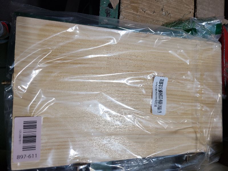 Photo 1 of 13.6×7.9 Inches Large Bird Perch Stand Platform, Natural Wooden Small Animals Cage Accessories, Rectangle Stand Perch Shelf for Parrot Parakeet Cockatiel Rat Hamster Guinea Pig Conure Chinchillas