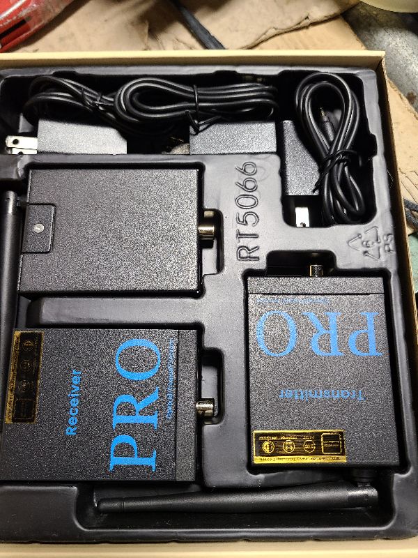 Photo 1 of 1Mii 3-in-1 2.4Ghz Wireless Audio Transmitter Receiver for 2 Subwoofer/Active Speaker/Power Amplifier, 20ms Low Latency, 320ft Range, Optical/Coaxial/3.5mm(RCA) Audio Input/Output