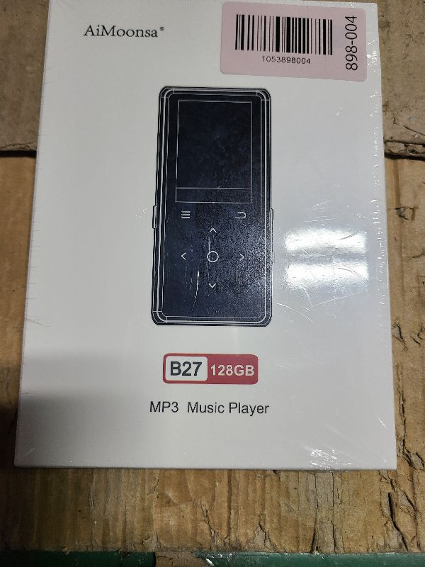 Photo 1 of 128GB MP3 Player with Bluetooth 5.2, AiMoonsa Music Player with Built-in HD Speaker, FM Radio, Voice Recorder, HiFi Sound, E-Book, Earphones Included