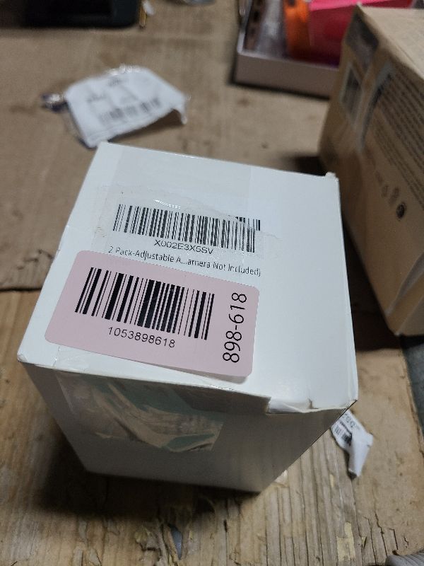 Photo 1 of 2 Pack-Adjustable Angle Baby Monitor Wall Mount for Motorola, Arlo, Infant Optics DXR-8, HelloBaby, Hellobaby Babysense Monitor Camera, Perfect Angle and Easy to Install (Camera Not Included)