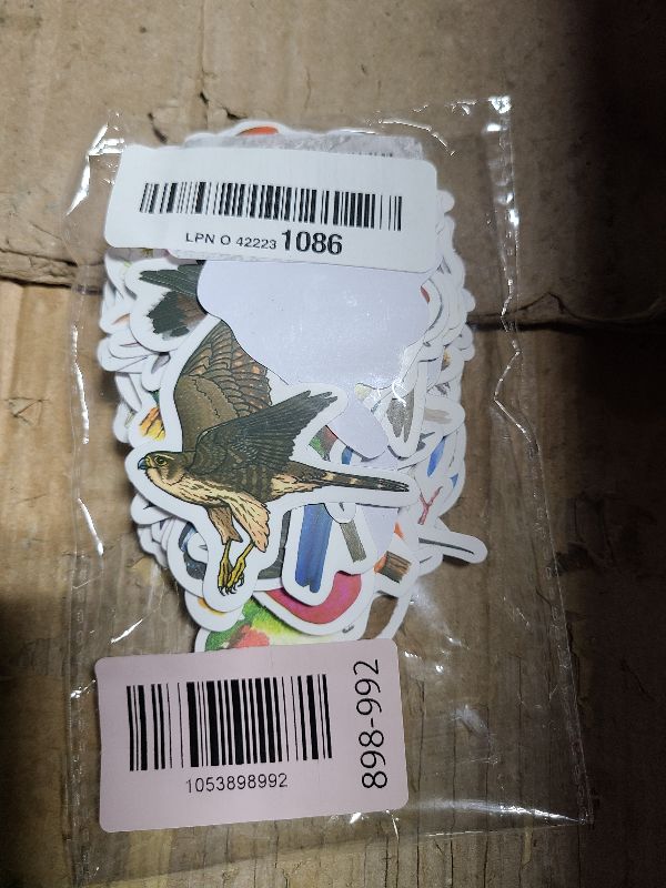 Photo 1 of 100 PCS Bird Stickers, Vinyl Waterproof Bird Stickers for Water Bottles, Laptop, Notebook, Scrapbook, Luggage, Cell Phone, Skateboard, Helmet