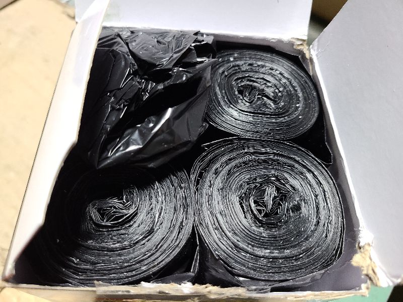 Photo 1 of 100 Count 17 Micron Extra Heavy Duty 4 Gallon Trash Bags, Sturdy & Tear-Resistant Small Trash Bags for Bathroom & Kitchen