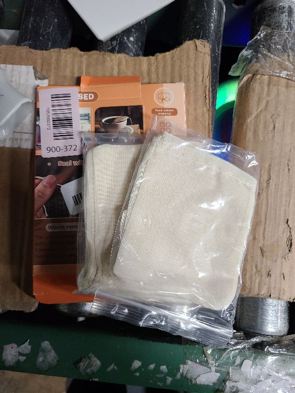 Photo 1 of 20 Pcs Muslin Bags with Drawstring, Reusable Tea Bags, Spice Bags for Cooking Soup/Herb/Loose Leaf Tea, Natural Cotton Small Cheese Cloth Bag for Straining, Sachet Bags Empty, 4 X 3 Inches