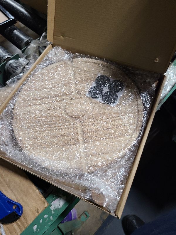 Photo 1 of 10'' Round Wooden Tray Pedestal Stand, Farmhouse Bathroom Decor Riser for Soap Dispenser, Perfume, Candle, 10'', Light Brown