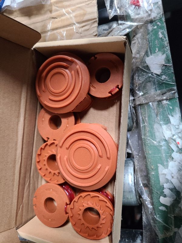 Photo 1 of 10 Pack Trimmer Spool Line for Worx,(WA0010)Replacement Trimmer Spool Line for Worx,Trimmer Line Refills 0.065 inch for Worx,Suitable for Worx String Trimmers(8 Pack Grass Trimmer Line,2 Trimmer Cap)