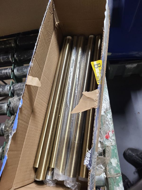 Photo 1 of 2 Pack Antique Bronze Curtain Rods for Windows 48 to 84 Inches Adjustable Length Heavy Duty 1" Diameter Window Curtain Rod with Solid Metal Finials for Outdoor Farmhouse Bedroom Kitchen Living Room