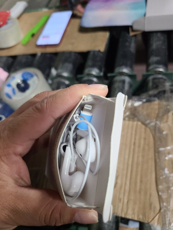 Photo 1 of 2 Packs- Wired Headphones for iPhone Earbuds Built-in Microphone & Volume Control Nosie Reduction Headsets Compatible with iPhone 14/13/12/11/XR/XS/X/8/7/SE/Pro/Pro Max/Support All iOS System