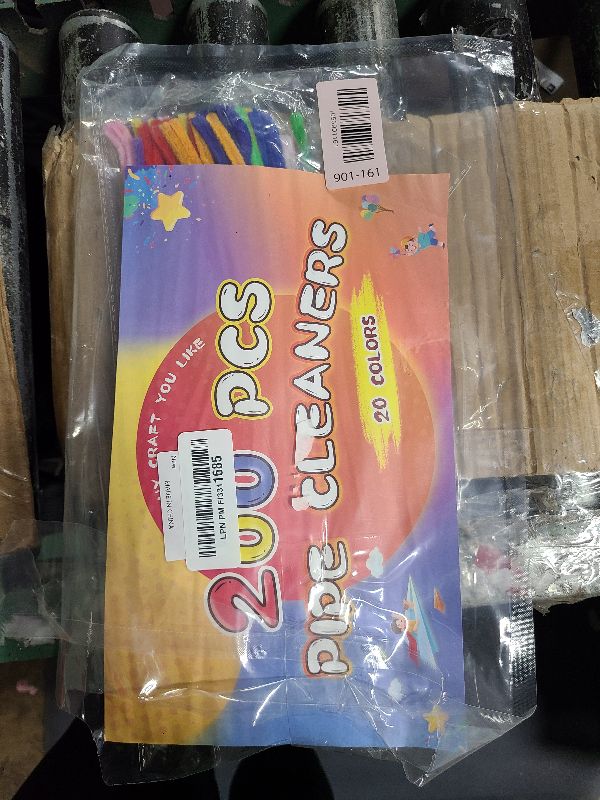 Photo 1 of 200 Pcs Cleaners, 20 Colors Creative Chenille Stems Pipe Cleaners Craft, Fuzzy Pipe Cleaners Bulk for Crafts, DIY Pipe Cleaner for Home Arts and Crafts Decorations Supplies