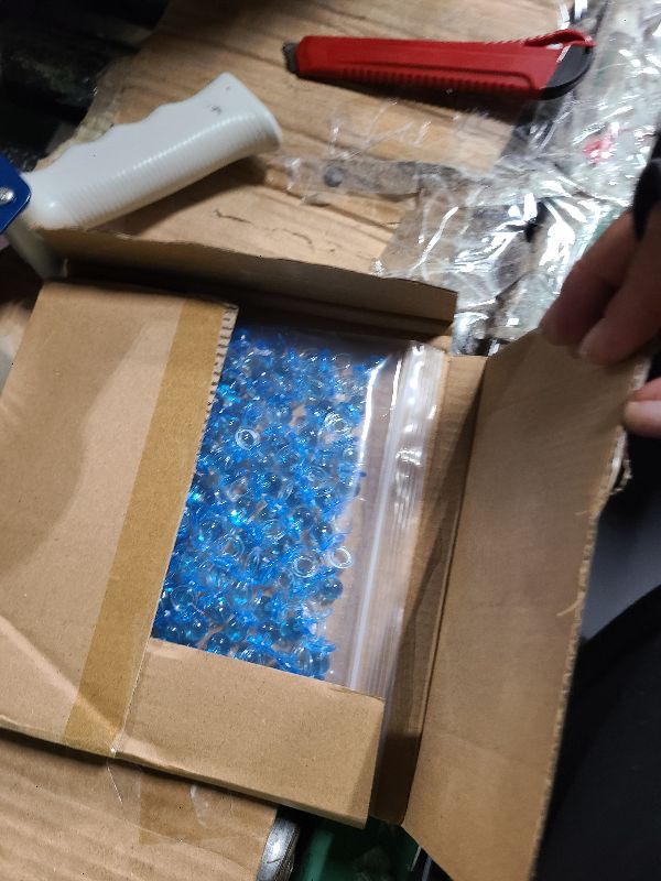 Photo 1 of 150 Mini Acrylic Pacifiers for Baby Shower Game, 0.86 Inch Bulk Chupones para Gender Reveal Party Favors Table Decoration (Blue)