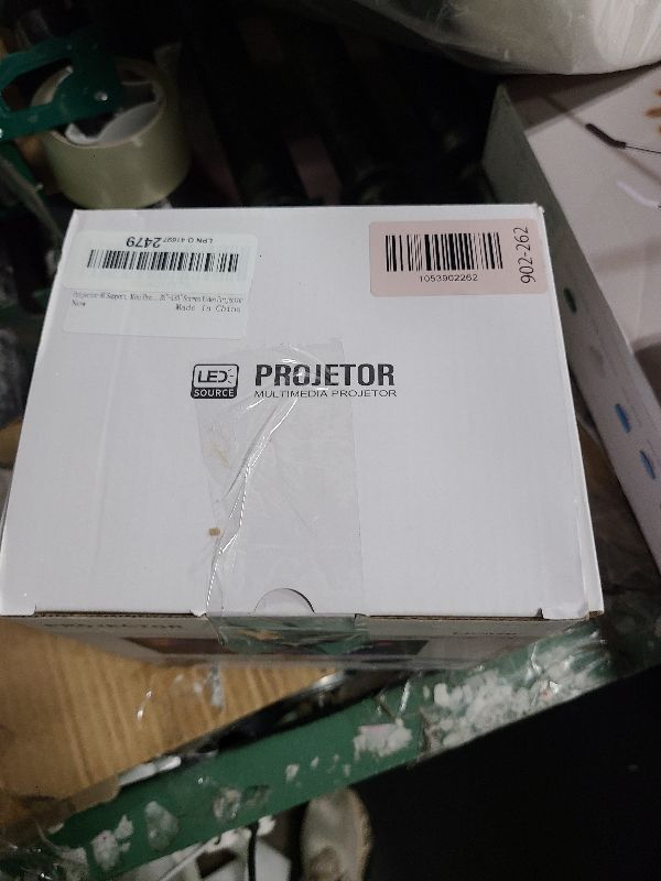 Photo 1 of ?Electric Focus?Mini Projector, Projector 4K 1080P Support, 260 ANSI Lumens Projector with Wifi and Bluetooth, Upgrade Smart Proyector, 5w Speaker, Auto Keystone Correction 35"-130" Screen HY300 Plus