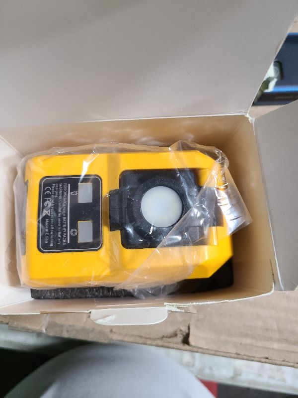 Photo 1 of 220W Power Inverter Compatible with Dewalt 20V Battery, DC 20V to AC 110V-120V Portable Power Generator, Inverter with 2 USB Ports 1 Type-C 1 AC Outlet, 400 Lumen Light