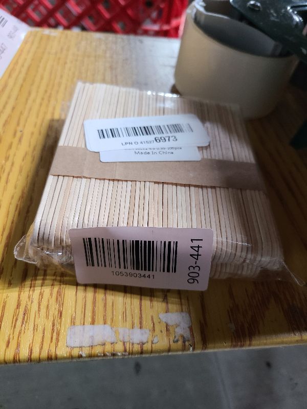 Photo 1 of 100Pcs Popsicle Sticks - 4.5 * 0.55 Inch Craft Sticks Ice Cream Sticks,Widen Wooden Sticks for Crafts,Natural Wood Popsicle Craft Sticks,Ice Pop Sticks for DIY Crafts