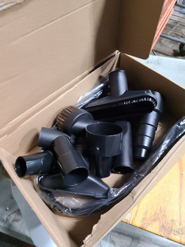 Photo 1 of 10PCS Universal Vacuum Attachments Kit Wet Dry Plastic Vacuum Hose Adapter 1-1/4" Vacuum Cleaners Accessories with Horse Hair Brush Flexible Crevice Tool Adapter for Shop Vac Accessories