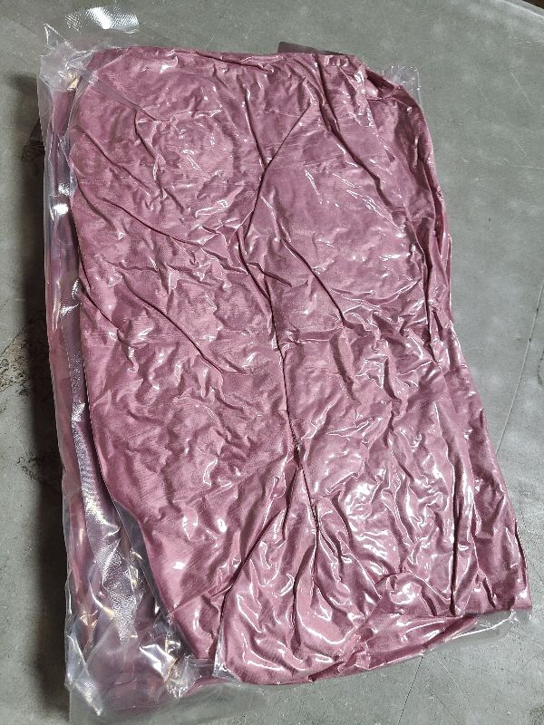 Photo 1 of 2 Pack Square Seat Cushion Chair Pads for Kitchen Dining Chairs, Soft Comfort Velvet Chair Mat Pillow Cushions with Ties for Office Desk Living Room Tatami 15.5", Pink