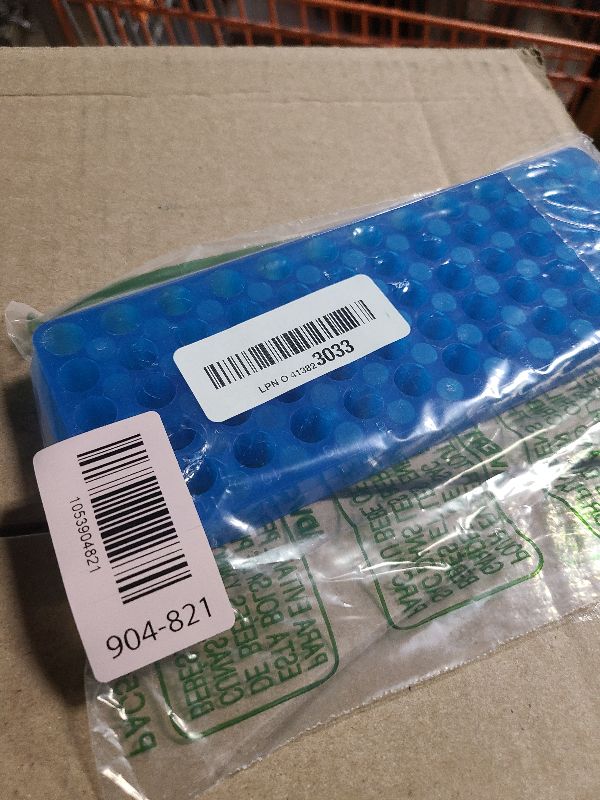 Photo 1 of 1Pcs Tube Rack,Microcentrifuge Tube Rack, Double-Sided Plate Centrifugal Pipe Rack, for 0.5ml-2ml Centrifugal Pipe, 60 Holes (Blue)