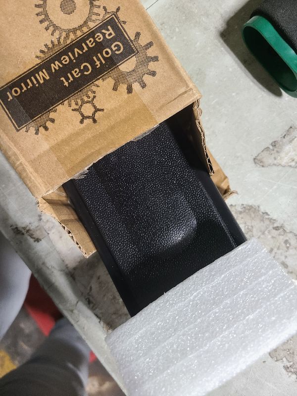 Photo 1 of 10L0L Universal Adjustable Golf Cart Panoramic Rear View Mirror, Rotatable 270 Rotation 16.5"Wide Angle Full Rearview Golf Cart Mirror for EZ Go, Club Car, Yamaha