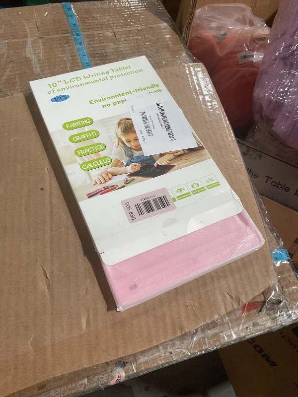 Photo 1 of [2 Pack] Genialba LCD Writing Tablet 10-Inch Colorful Doodle Board, Toddler Learning Educational Toys Gifts for 3-8 Years Old Girls and Boys, Electronic Drawing Pad for Kids (Pink&Blue)