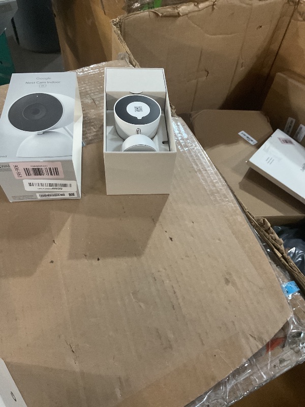 Photo 1 of *USED*Google Nest Cam Indoor (Wired, 3rd Gen) - Security Camera with 2K Video and Gemini, Night Vision, 2-Way Audio, Works with Google Home - 2025 Model - Snow