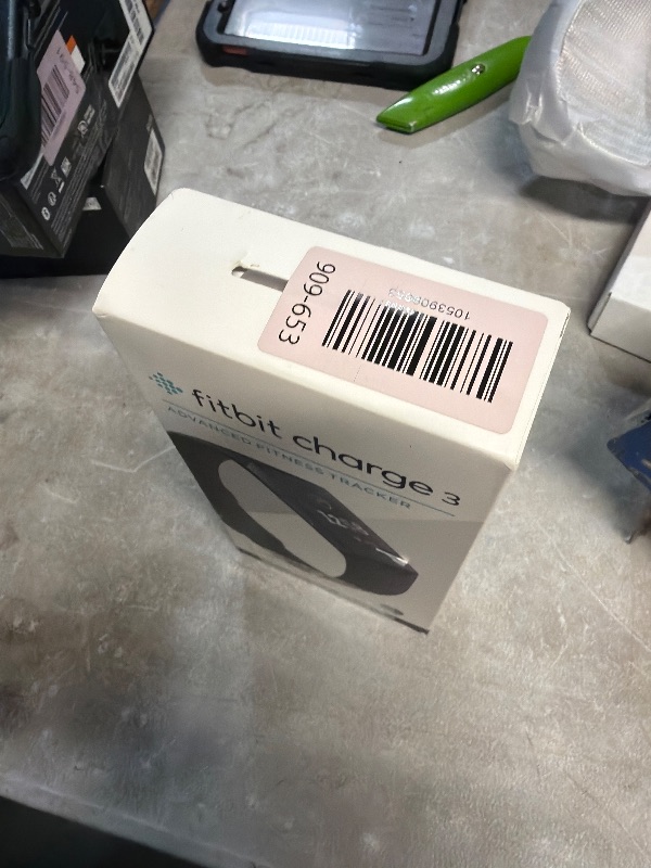 Photo 1 of ***Heavily Used***
Fitbit Charge 3 Fitness Activity Tracker, Graphite/Black, One Size (S and L Bands Included)
