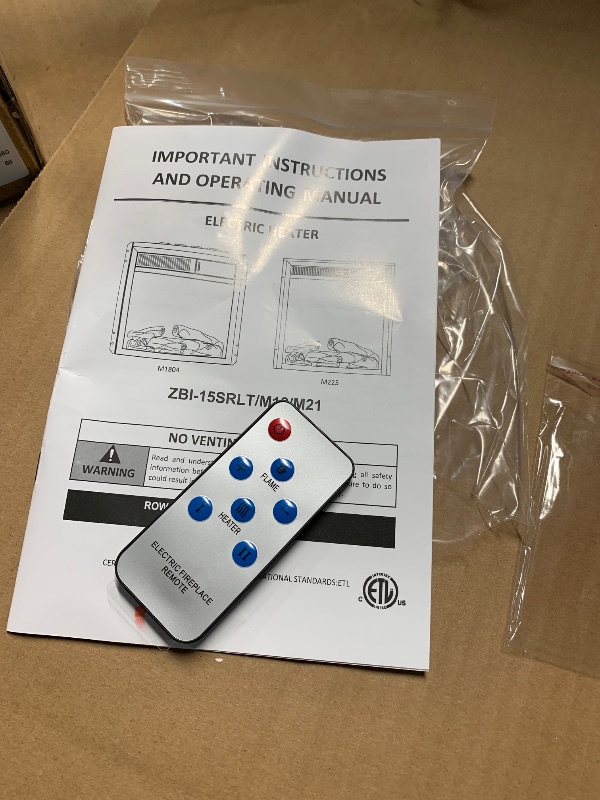 Photo 1 of (used)(see all images) electric fireplace