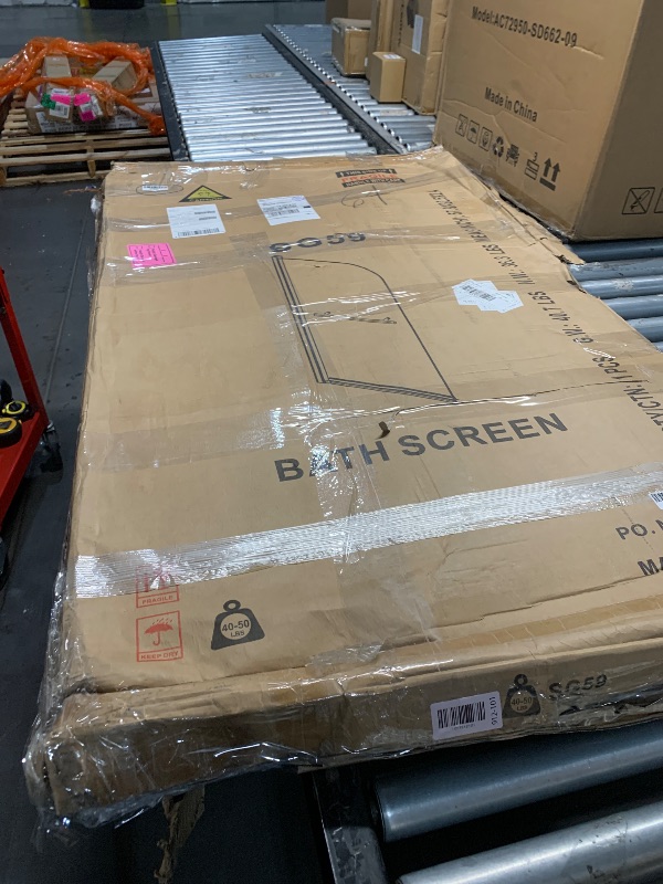 Photo 1 of ***STOCK PHOTO FOR REFERENCE ONLY***ES-DIY 31"X55" Bathtub Screen Framless Shower Door Tempered Glass Shower Panel W122343125