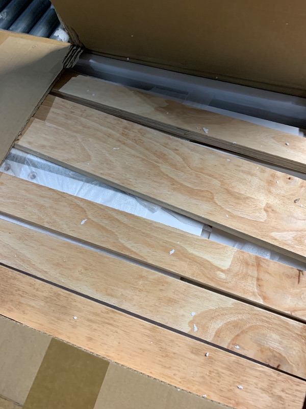 Photo 1 of (Box 1 (shelving box))**Merax Twin Size Wooden Daybed with 2 Drawers & Bookcase Headboard, and All-in-One Storage Cabinet and Shelf, White