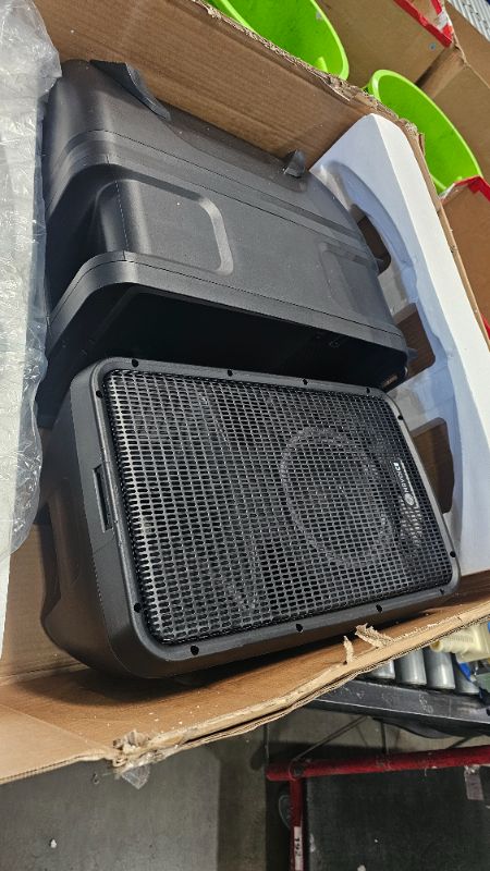 Photo 1 of ***missing hardware*** NBVOICE Professional Portable All-in-One Integrated 2-Way PA System Fixed Setup, Suitcase Design w/ 8-Channel Mixer, 2 Speaker Stands, Bluetooth, Mic for Performances, Presentations