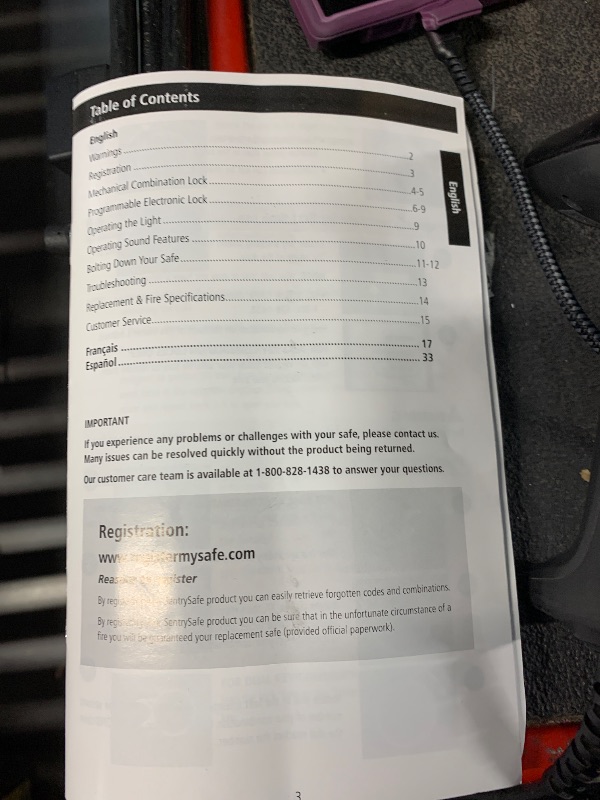 Photo 1 of ***SEE NOTES***
SentrySafe Black Fireproof Safe with Digital Push Button Keypad, Home Safe For Money, Documents, and other Valuables, 1.23 Cubic Feet, SF123ES