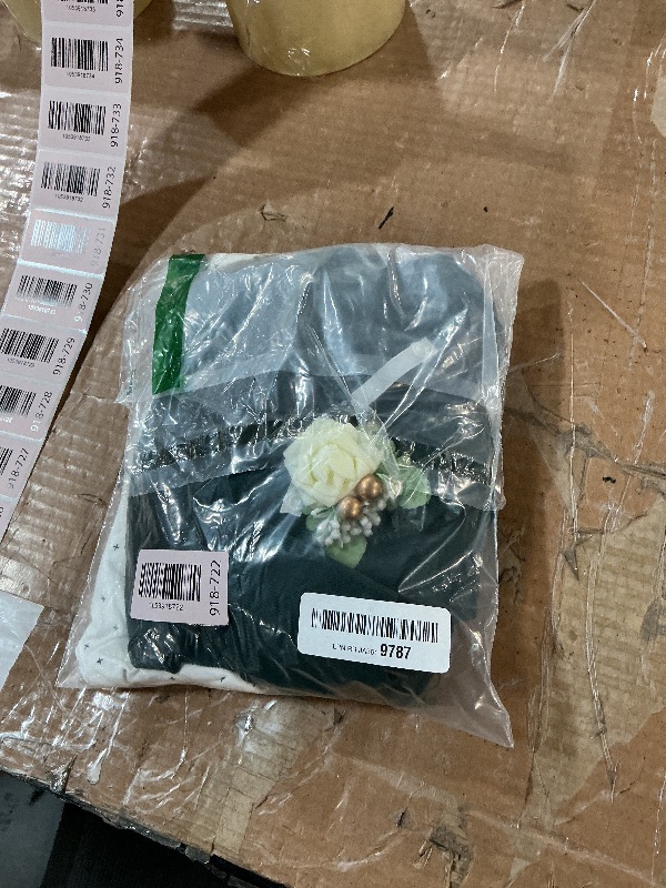 Photo 1 of SANMIO Baby Boy Clothes Suits Infant Gentleman Outfit Collared Dress Shirt+Vest+Tie+Corsage+Pants 5Pcs Baby Suit Sets Green