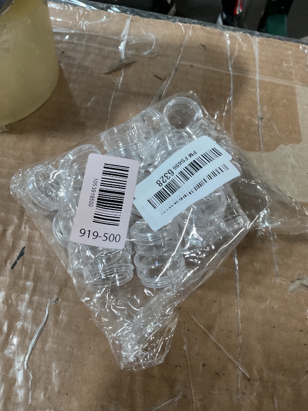 Photo 1 of (Quantity: 25 Pieces) Beauticom 5G/5ML Round Clear Jars with Screw Cap Lids for Lotion, Creams, Toners, Lip Balms, Makeup Samples