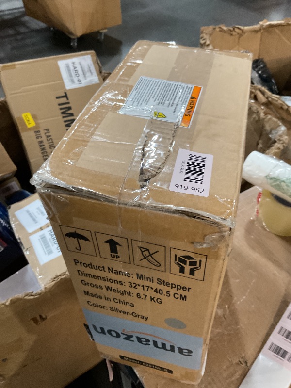 Photo 1 of ***MISSING ACCESSORIES ***Niceday Steppers for Exercise, Mini Stair Stepper with Resistance Bands at Home Workout Equipment with 300LBS Loading Capacity, Hydraulic Fitness Stepper with LCD Monitor Sliver Gray