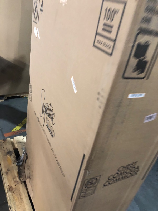 Photo 1 of ***FACTORY SEALED*** Signature Design by Ashley Cayboni Vintage 5 Drawer Wide Chest with Safety Stop for Bedroom, White