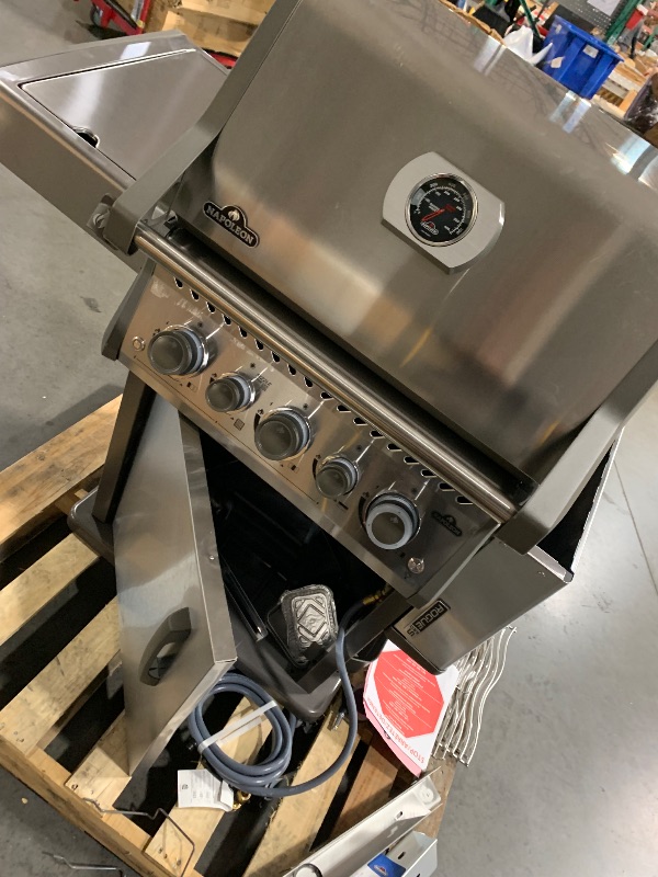 Photo 1 of ***TRUCK/TRAILER PICKUP ONLY*** Napoleon Rogue PRO-S 425 Propane Gas Grill with Infrared Side and Rear Burners, Stainless Steel, Durable 5-Burner Grilling Experience