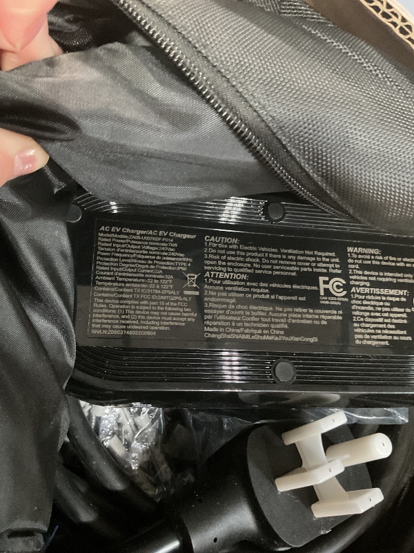 Photo 1 of (missing pieces) AIMILER Level 2 Tesla Charger(Wireless WiFi APP), 240V, 32 Amp, NEMA 14-50 Plug, 25ft Cord - Portable/Home NACS Connector