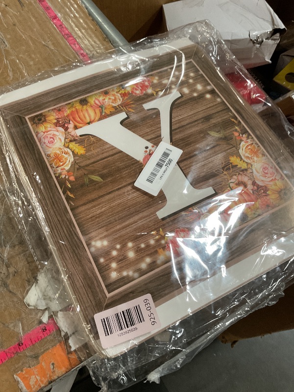 Photo 1 of *USED*Little Pumpkin Balloon Arch Kit and 4 Wood Grain Baby Boxes with Letters for Baby Shower, Floral Little Pumpkin Baby Shower Decorations with Burnt Orange Balloons for Fall Autumn Thanksgiving Party