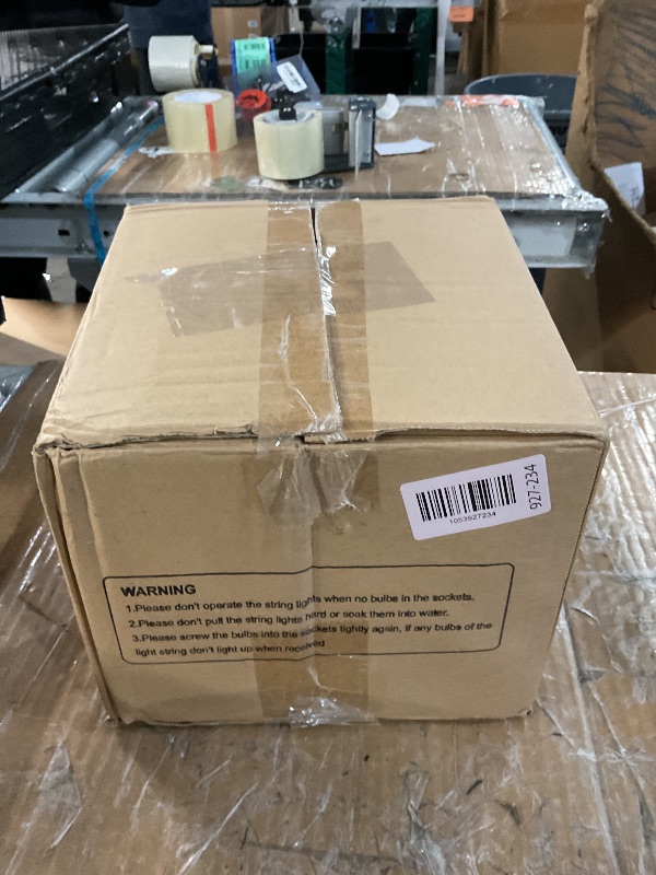 Photo 1 of Mlambert 96FT LED Outdoor String Lights, Dimmable Waterproof Patio Lights with 30+3 Shatterproof Edison Vintage Bulb for Outside Backyard Porch Garden