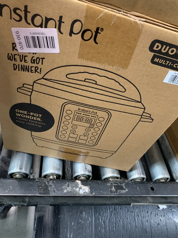 Photo 1 of ***FACTORY SEALED***Instant Pot Duo Plus 9-in-1 Multicooker, Pressure Cooker, Slow Cook, Rice Maker, Steamer, Sauté, Yogurt, Warmer & Sterilizer, Includes App With Over 800 Recipes, Stainless Steel, 6 Quarts