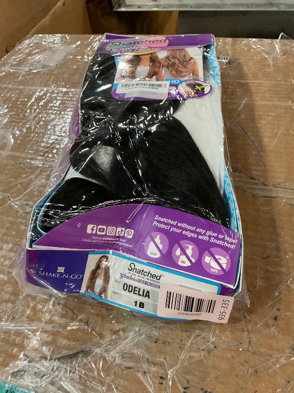 Photo 1 of -N-Go Snatched Glueless Lace Synthetic Wig - Odelia (1B OFF BLACK)