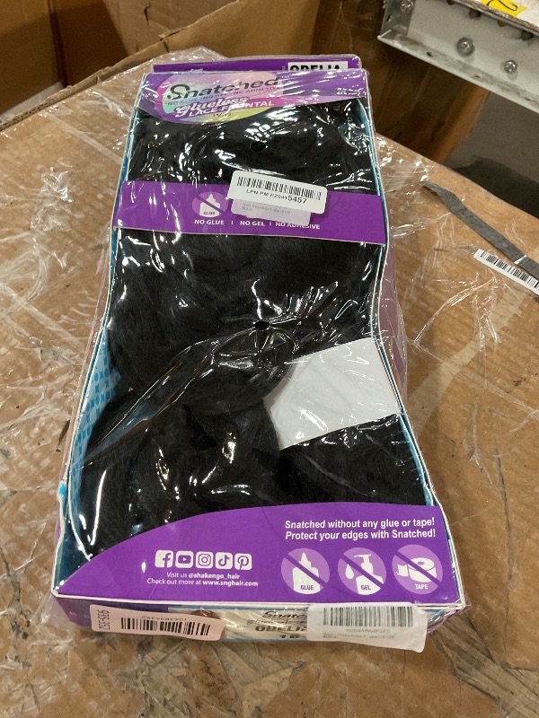 Photo 1 of -N-Go Snatched Glueless Lace Synthetic Wig - Odelia (1B OFF BLACK)