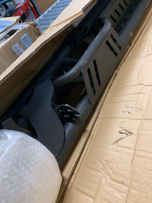 Photo 1 of ***TRUCK/TRAILER PICKUP ONLY***MINOE SCRATCHES AND RUST** **MISSING 6 BRACKETS, AND ALL HARDWARE****PARTS ONLY**
YITAMOTOR Running Boards Compatible with 2022-2025 Toyota Tundra CrewMax Cab, Black Powder Coated Nerf Bar, Two-Stair Side Steps